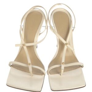 Bottega Veneta Cream Minimalist Heels